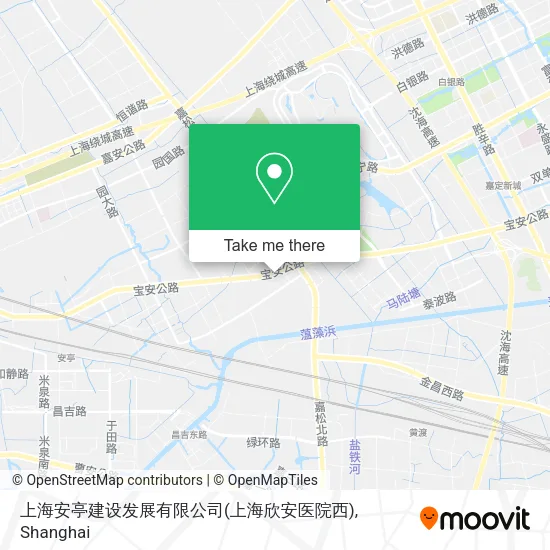 上海安亭建设发展有限公司(上海欣安医院西) map
