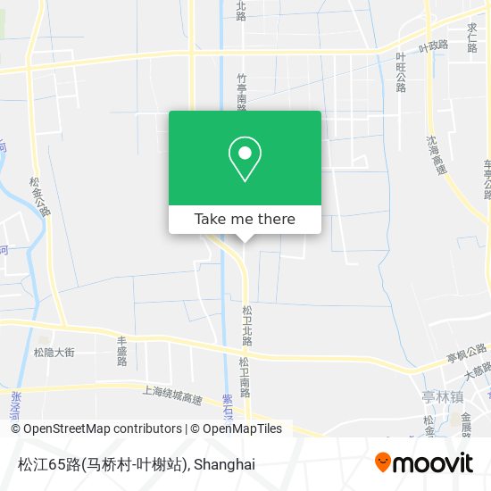 松江65路(马桥村-叶榭站) map
