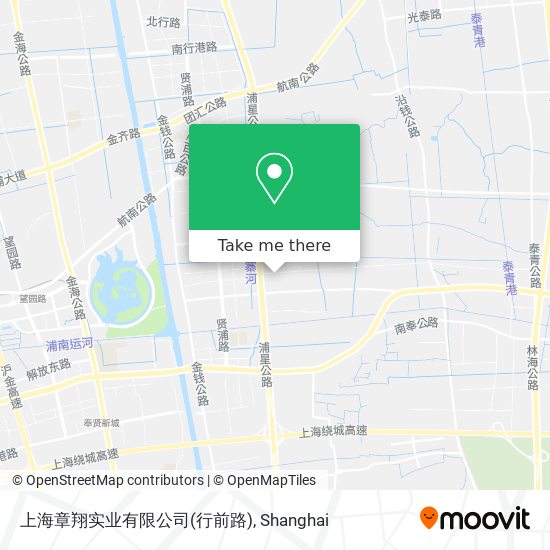 上海章翔实业有限公司(行前路) map