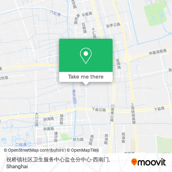 祝桥镇社区卫生服务中心盐仓分中心-西南门 map