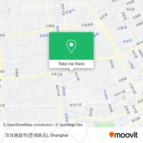 百佳惠超市(坚强路店) map