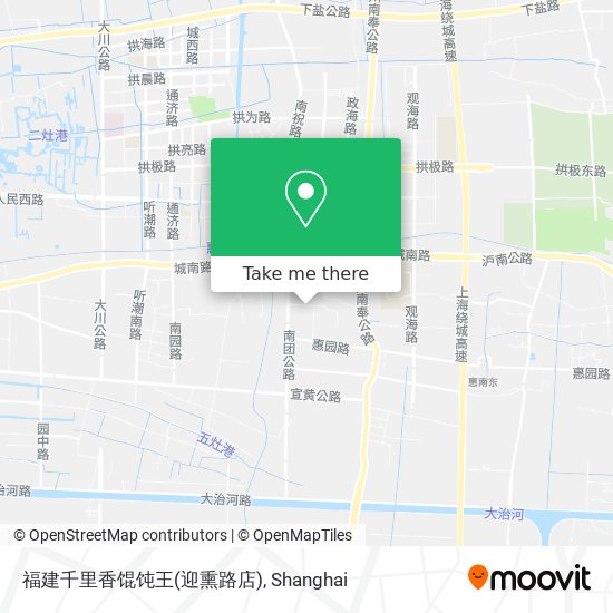 福建千里香馄饨王(迎熏路店) map