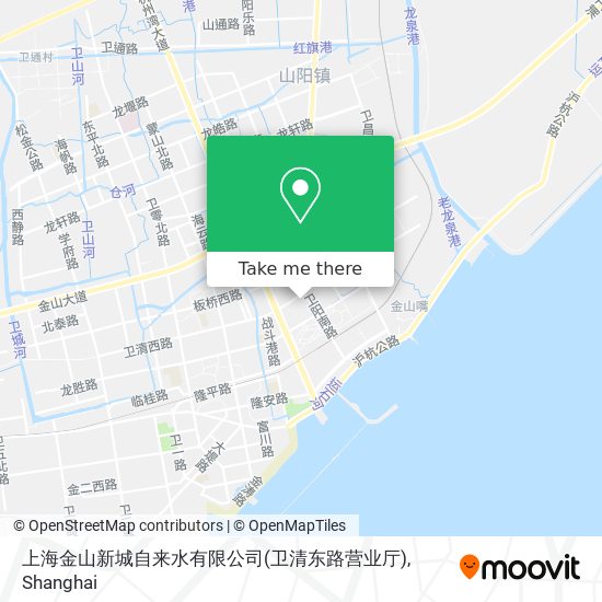 上海金山新城自来水有限公司(卫清东路营业厅) map