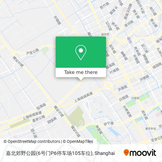 嘉北郊野公园(6号门P6停车场105车位) map