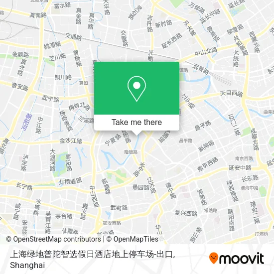 上海绿地普陀智选假日酒店地上停车场-出口 map