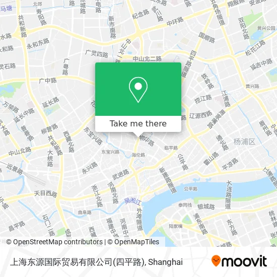 上海东源国际贸易有限公司(四平路) map