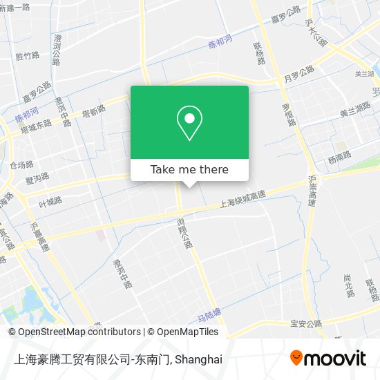 上海豪腾工贸有限公司-东南门 map