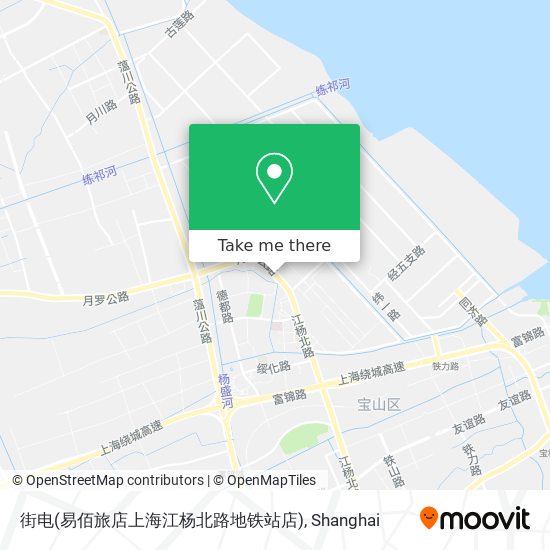 街电(易佰旅店上海江杨北路地铁站店) map