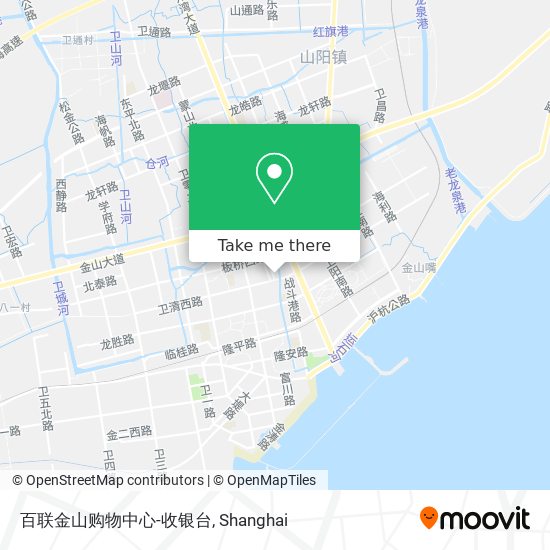 百联金山购物中心-收银台 map