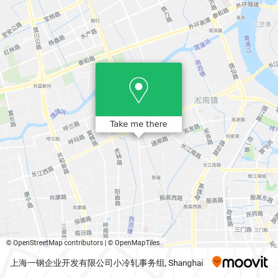 上海一钢企业开发有限公司小冷轧事务组 map
