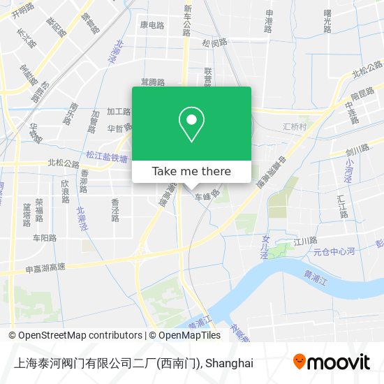上海泰河阀门有限公司二厂(西南门) map