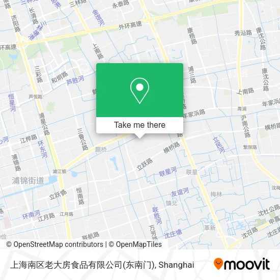 上海南区老大房食品有限公司(东南门) map