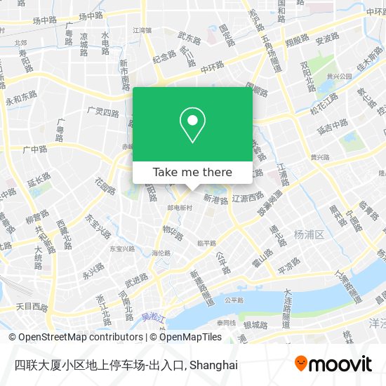 四联大厦小区地上停车场-出入口 map