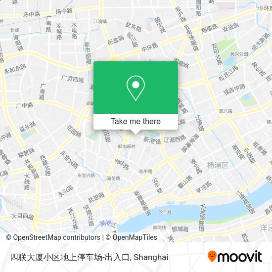 四联大厦小区地上停车场-出入口 map