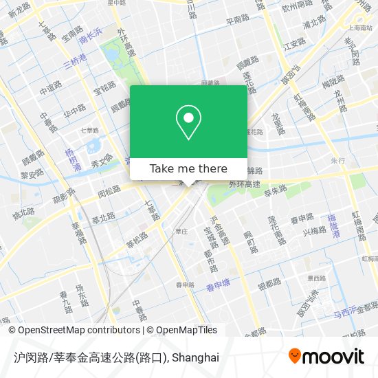 沪闵路/莘奉金高速公路(路口) map