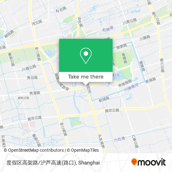 度假区高架路/沪芦高速(路口) map