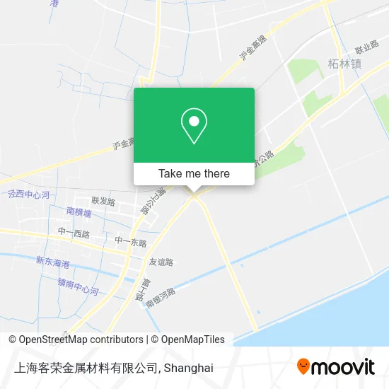 上海客荣金属材料有限公司 map