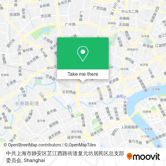 中共上海市静安区芷江西路街道复元坊居民区总支部委员会 map