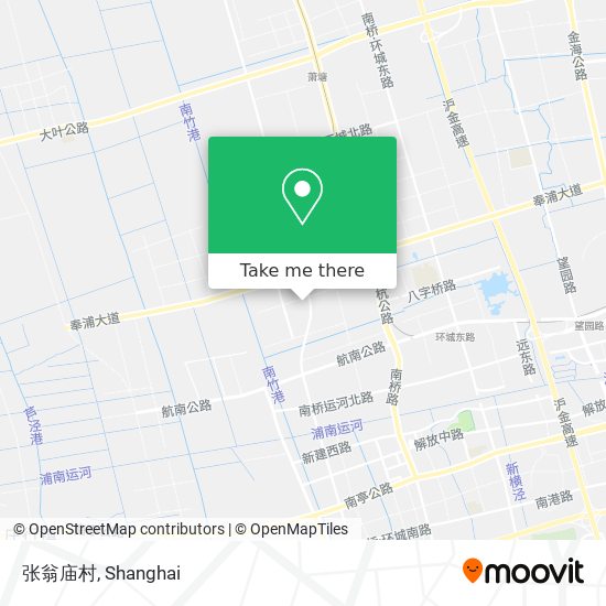 张翁庙村 map
