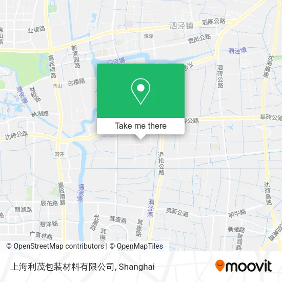 上海利茂包装材料有限公司 map
