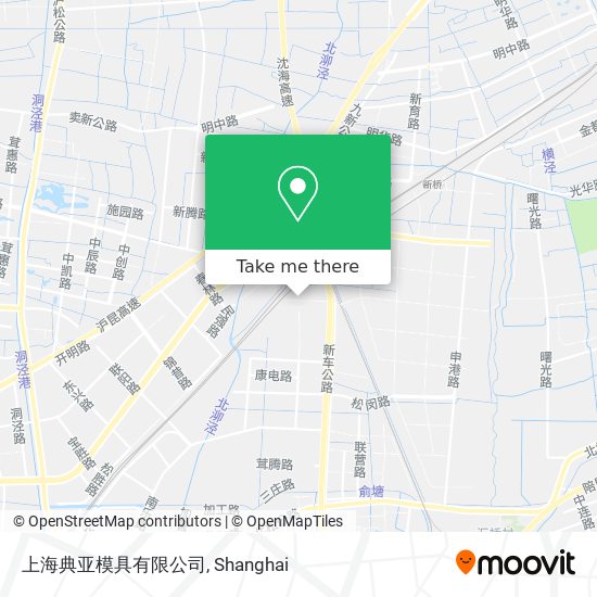上海典亚模具有限公司 map