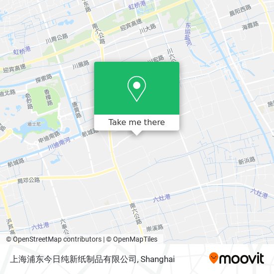 上海浦东今日纯新纸制品有限公司 map