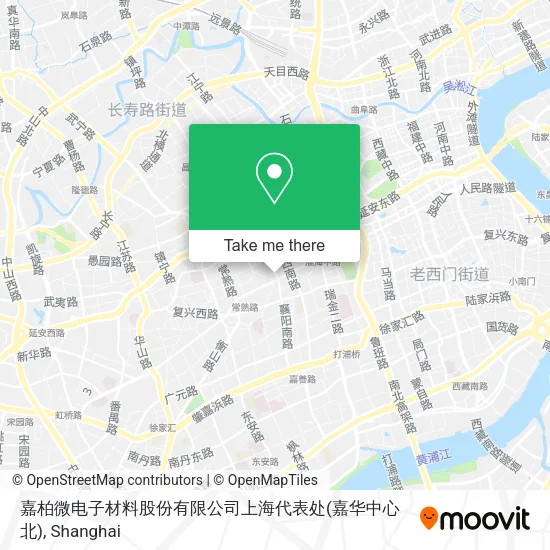 嘉柏微电子材料股份有限公司上海代表处(嘉华中心北) map