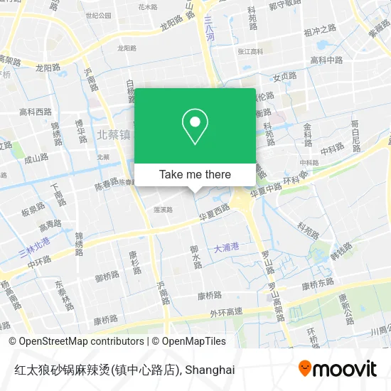 红太狼砂锅麻辣烫(镇中心路店) map