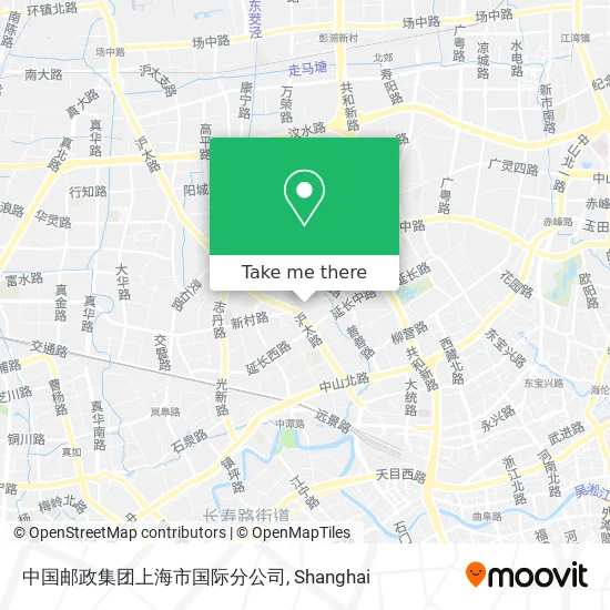 中国邮政集团上海市国际分公司 map