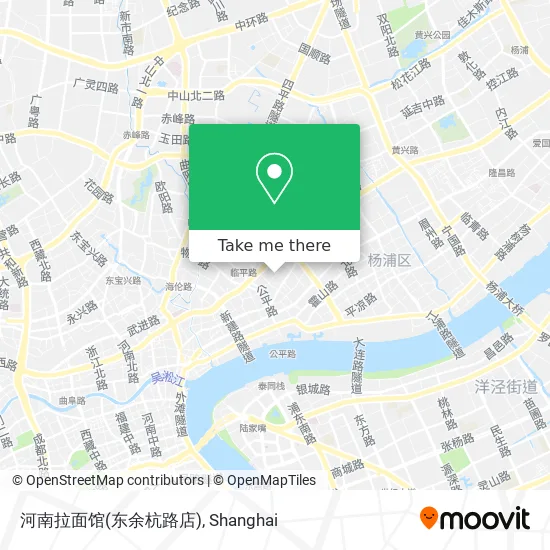 河南拉面馆(东余杭路店) map