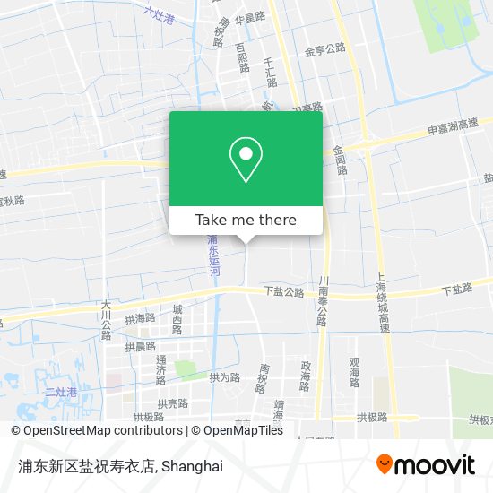 浦东新区盐祝寿衣店 map