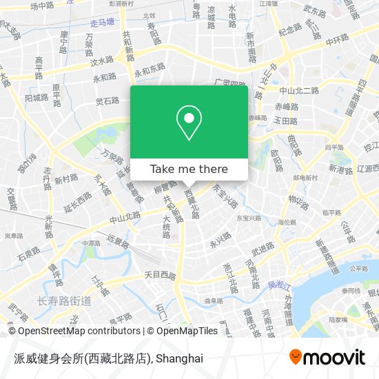 派威健身会所(西藏北路店) map