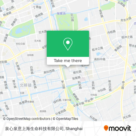 泉心泉意上海生命科技有限公司 map