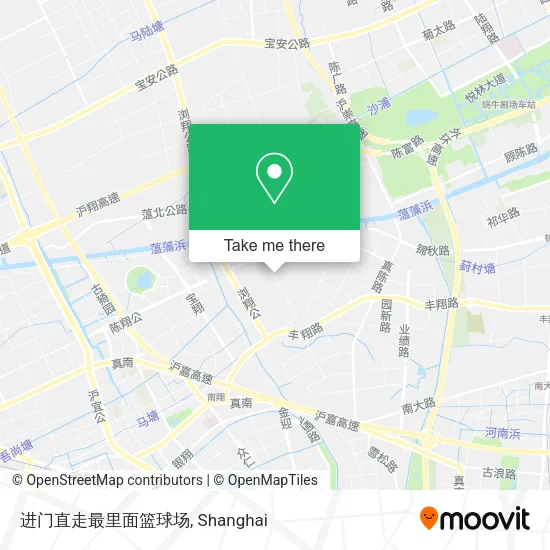 进门直走最里面篮球场 map