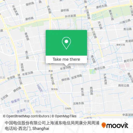 中国电信股份有限公司上海浦东电信局周康分局周浦电话站-西北门 map
