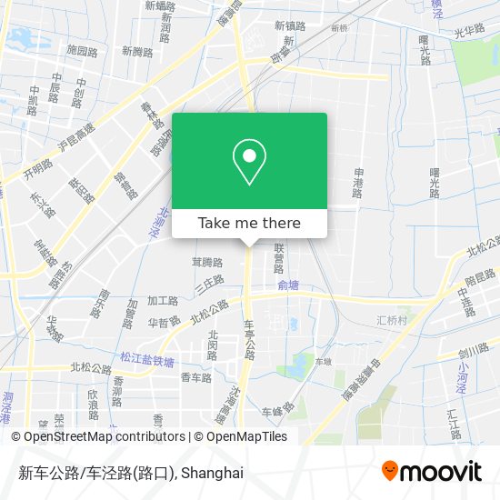 新车公路/车泾路(路口) map