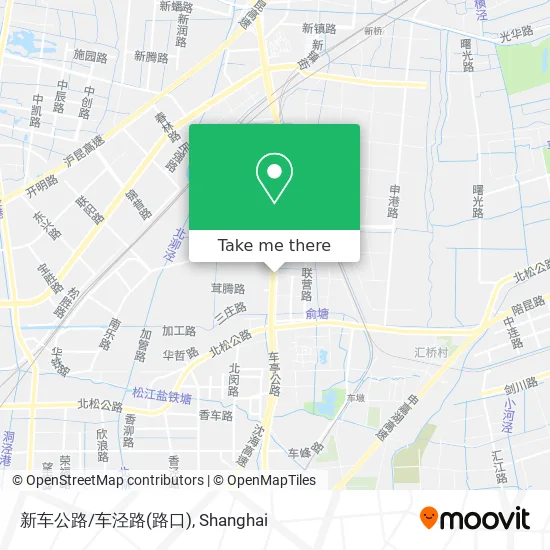 新车公路/车泾路(路口) map