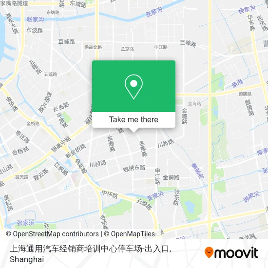 上海通用汽车经销商培训中心停车场-出入口 map