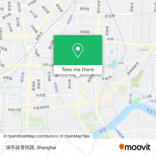 泖亭路香闵路 map