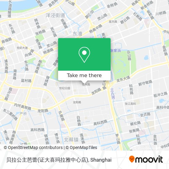 贝拉公主芭蕾(证大喜玛拉雅中心店) map