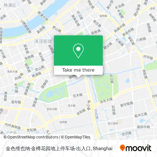 金色维也纳·金樽花园地上停车场-出入口 map