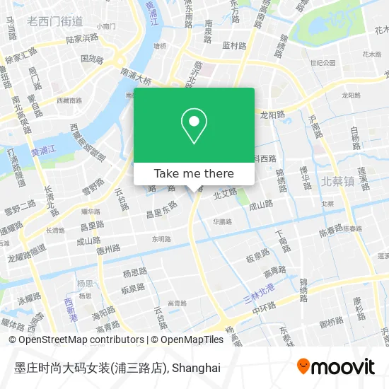 墨庄时尚大码女装(浦三路店) map