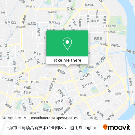上海市五角场高新技术产业园区-西北门 map