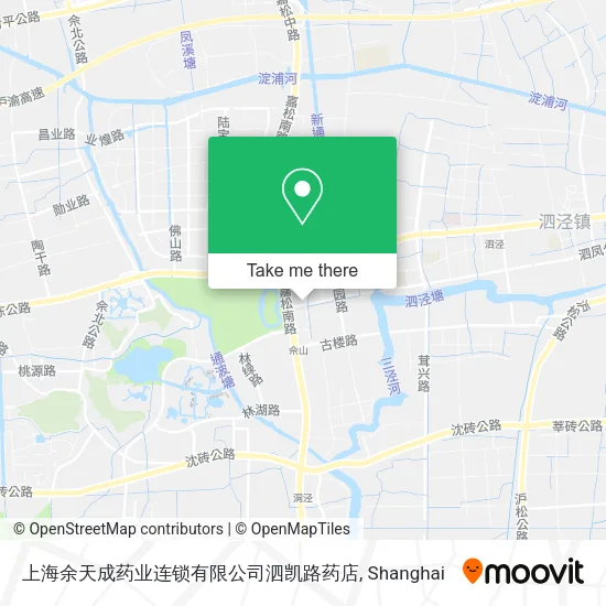 上海余天成药业连锁有限公司泗凯路药店 map