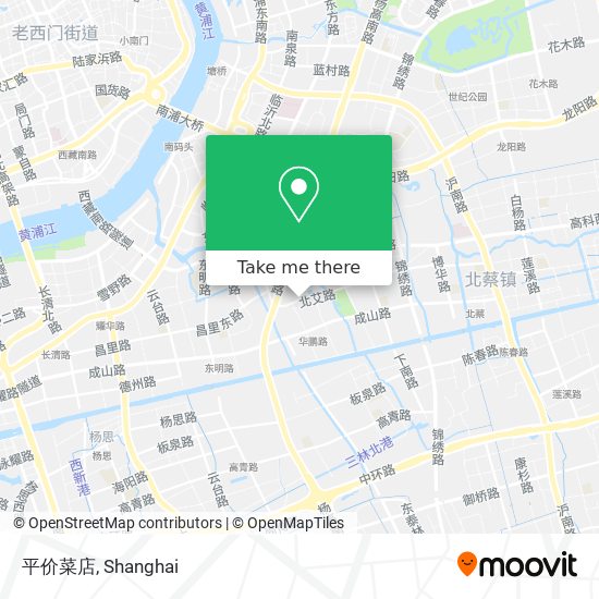 平价菜店 map