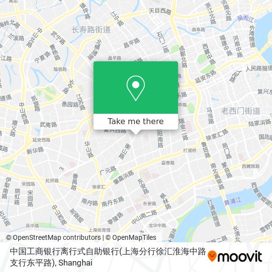 中国工商银行离行式自助银行(上海分行徐汇淮海中路支行东平路) map