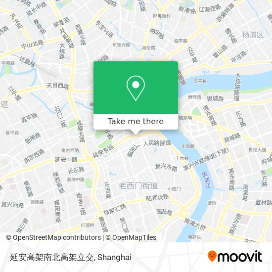 延安高架南北高架立交 map