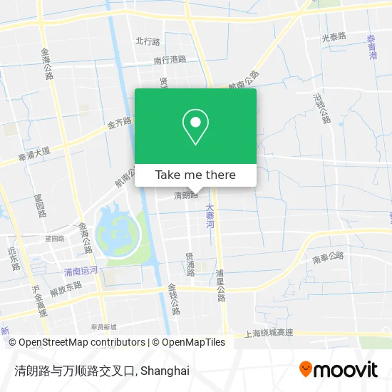 清朗路与万顺路交叉口 map