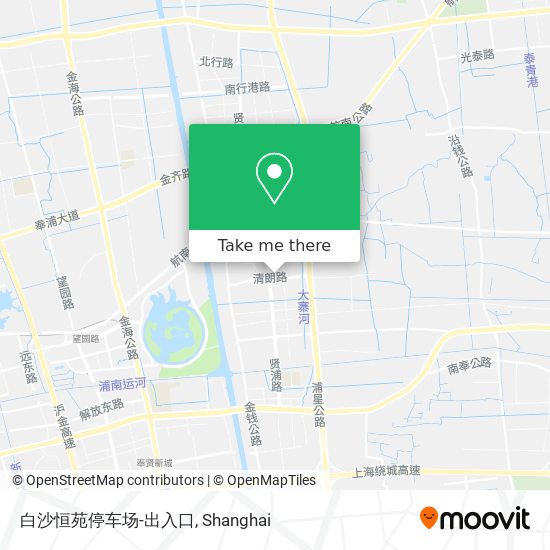 白沙恒苑停车场-出入口 map