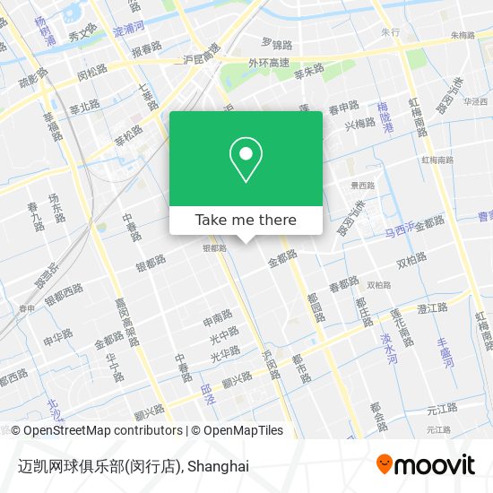 迈凯网球俱乐部(闵行店) map